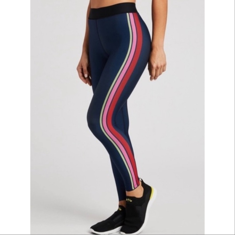 Ultracor x SoulCycle Multi-Color Stripe High Rise Leggings